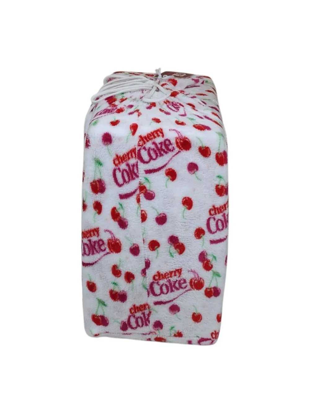 Cherry Coke Velvet Plush 4-Piece Sheet Set Full Double Super Soft Fit To 17